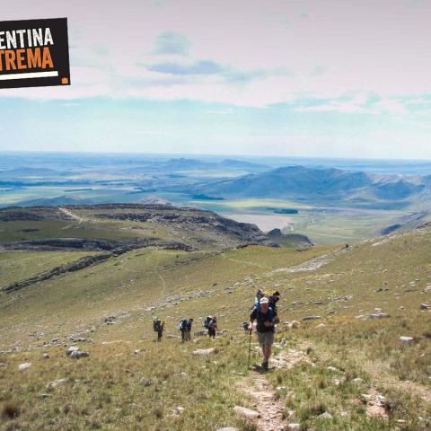 Trekking in Sierra de la Ventana -ascent Tres Picos hill - Buenos Aires