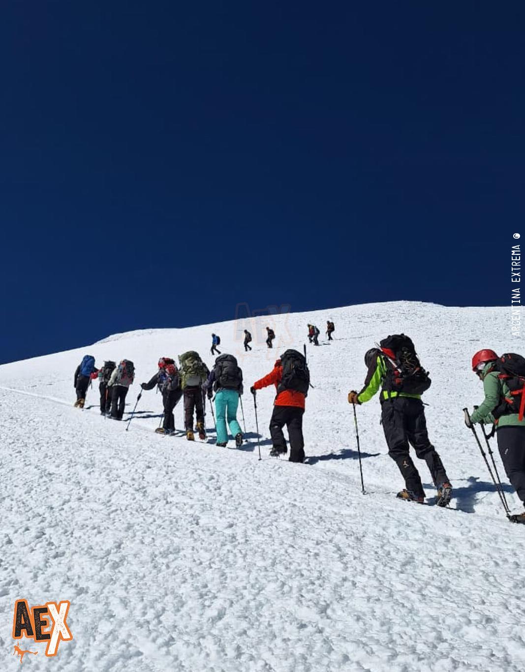 ascendiendo hacia el Plateau de los 3000 - ascendiendo hacia el Plateau de los 3000