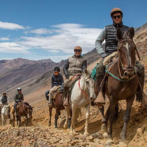 Horseback riding to the plane of The Andes Survivor - ALIVE