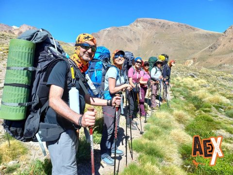 grupo en zona trekking