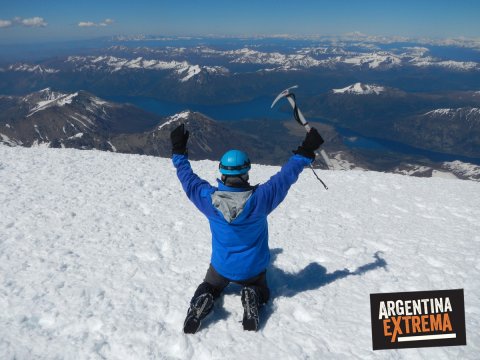 cumbre volcan Lanin