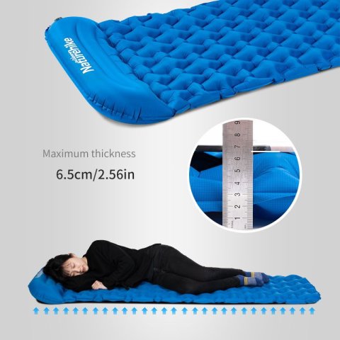 Colchoneta inflable - con almohada 6.5 cm - FC-12  Naturehike 