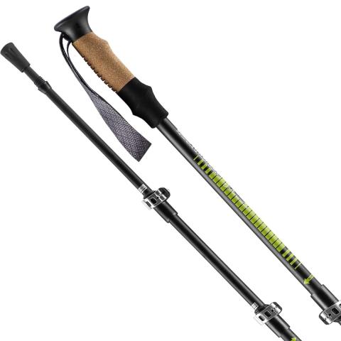 Trekking poles - Waterdog k2 - Aluminum - 3 sections - adjustment by Clips
