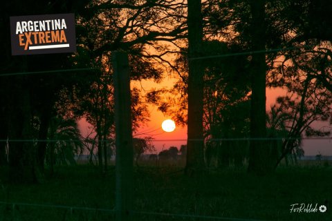 Atardecer en la Estancia, Vista hacia Oeste.