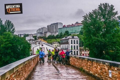 Camino de santiago de compostela en mtb - Saliendo de Lugo