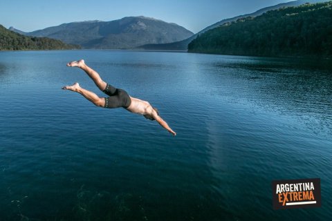 Salto al Lago Nonthue - Paso Hua hum - Cruce de los andes en MTB
