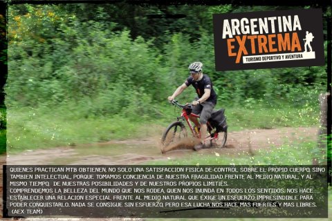 entrenamiento de bicicleta de montana mountain bike574