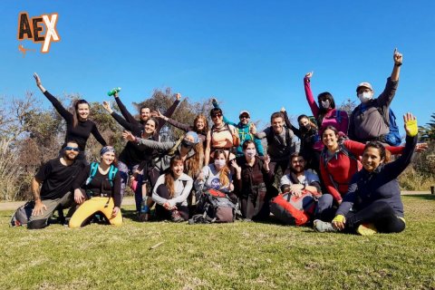 grupo de entrenamiento de montaña