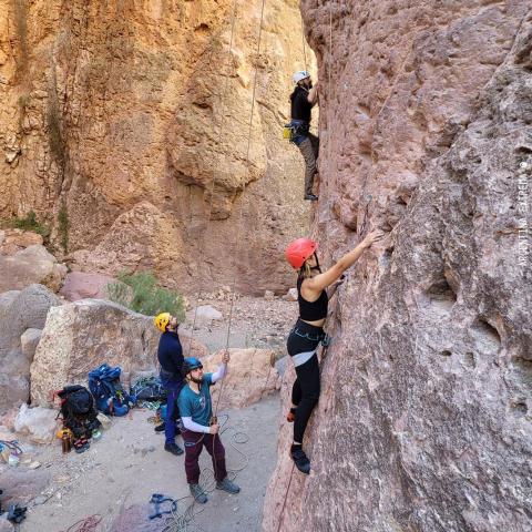 Curso y salida de escalada - #AEXROCKICE TRIP: Cañon del Atuel, El Santuario