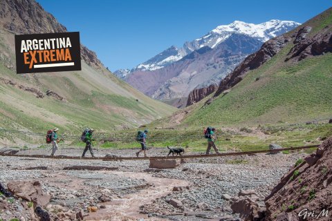 grupo cerrado trekking a plaza franciaplaza de mulas aconcagua 435