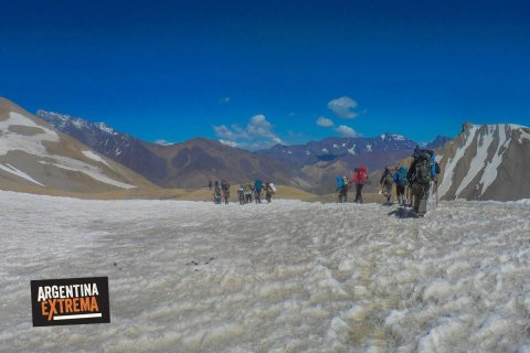 Bajando del Paso Portillo
