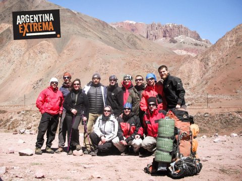 Grupo antes de la travesia