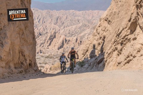 Quebrada de las felchas en MTB - Guia AEX