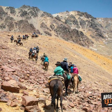 Horse riding to the plane of the Andes Survivors