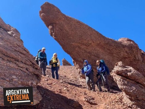 descendiendo desde el mirador del Balcon de los 6000