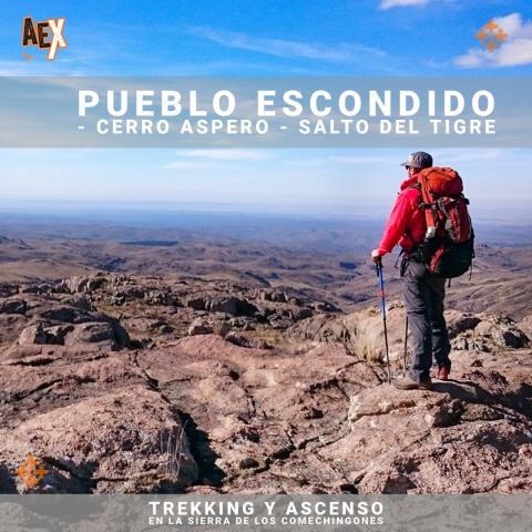 Trekking and climbing in Sierra de los Comechingones - Pueblo Escondido - Salto del Tigre Merlo, San Luis