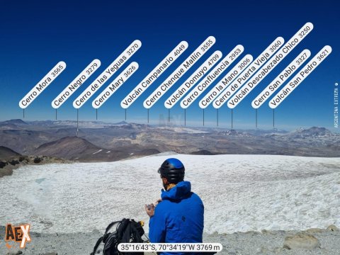Ascenso Volcán Peteroa - Volcán Azufre - Trekking - Termas del Azufre - Paso Planchón - Mendoza