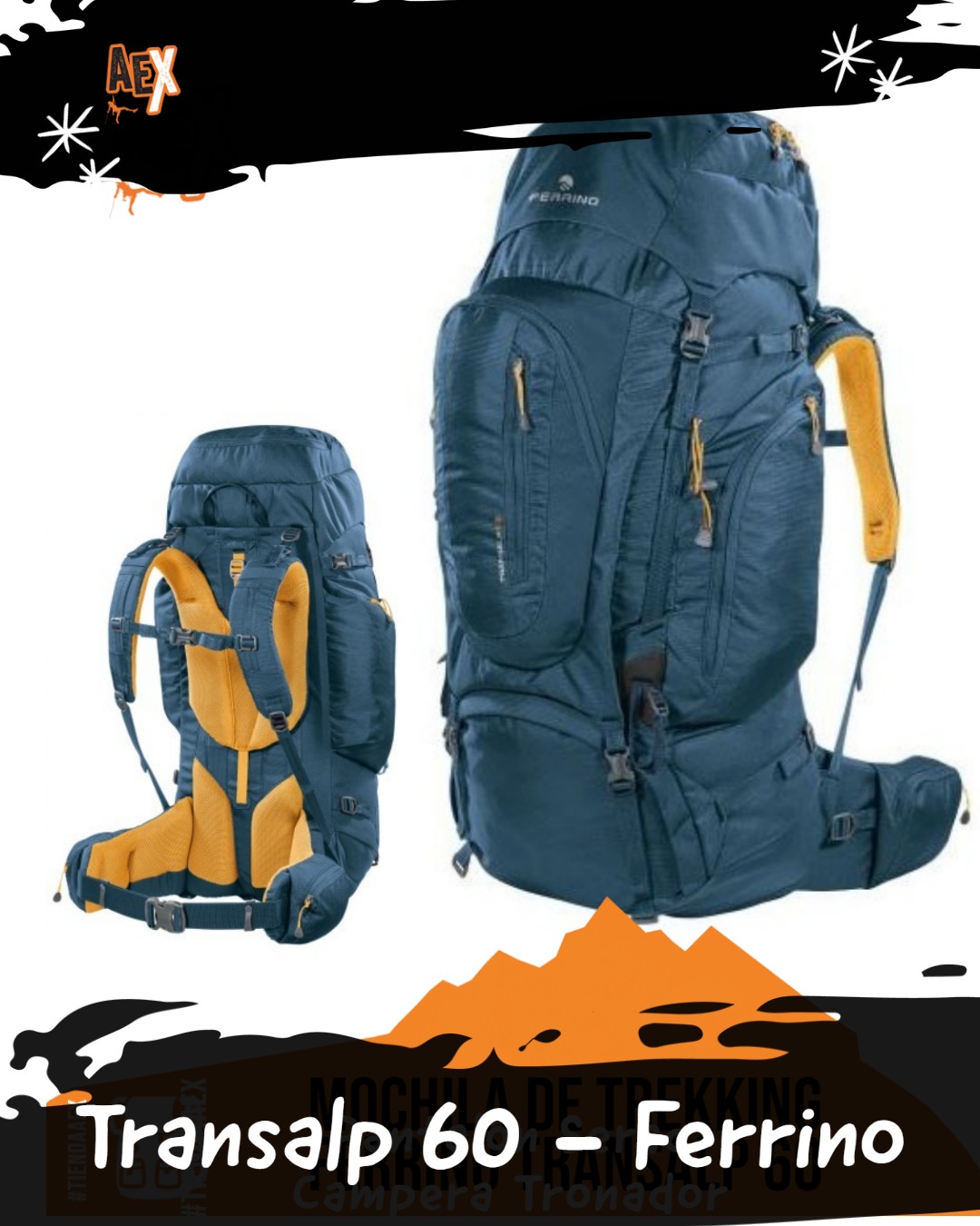 Transalp 50 Mujer Mochila 50 litros Trekking Ferrino