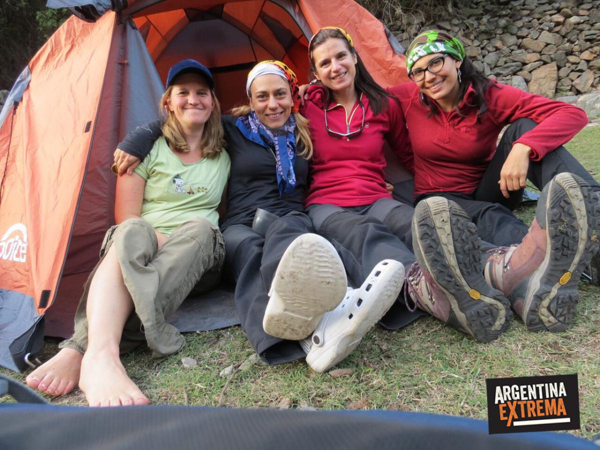 campamento y carpa para 4